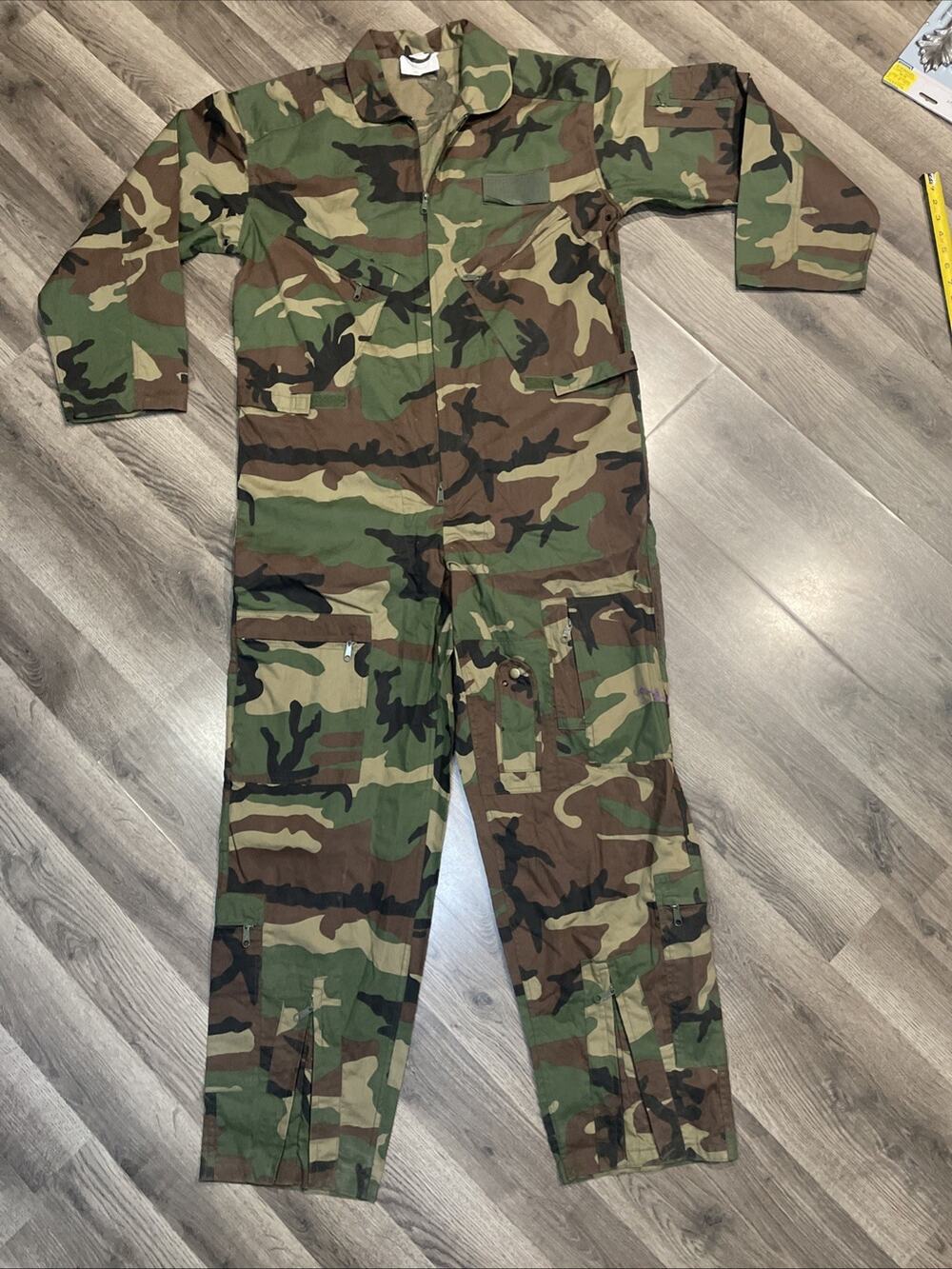 Rothco Flight Suit Intermediate Coveralls Camouflage Men's Large Camo Woodland